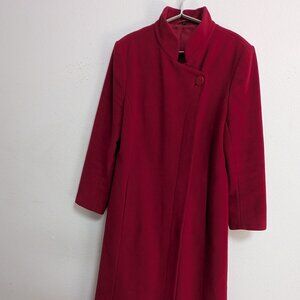 Vintage Wool and Cashmere Red Coat